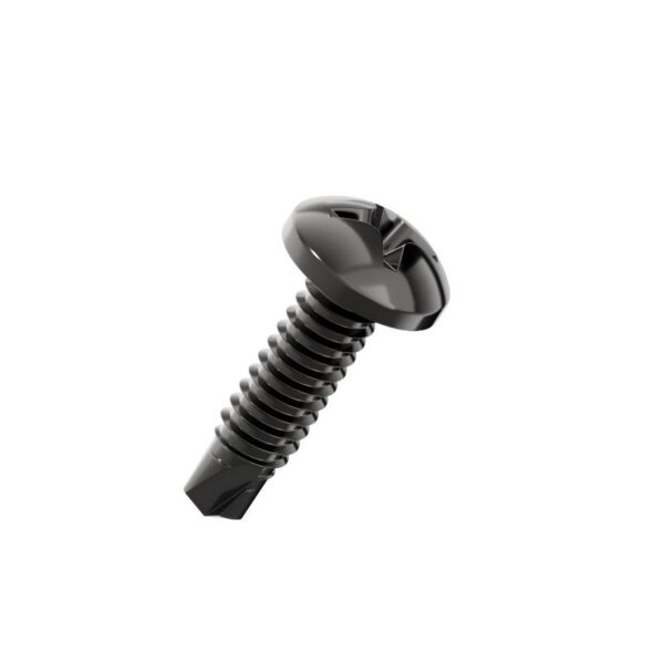 Cross-Recess-Pan-Head-Self-Drilling-Screw-black