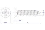 Cross-Recessed-Flat-Head-Self-Tapping-Screw-M1.7X5