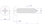 Cross-Recessed-Pan-Head-Self-Tapping-Screw-M1.4X12