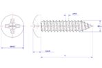 Cross-Recessed-Pan-Head-Self-Tapping-Screw-M1.4X5