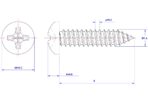 Cross-Recessed-Pan-Head-Self-Tapping-Screw-M1.4X8