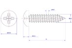 Cross-Recessed-Pan-Head-Self-Tapping-Screw-M2.2X14