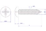 Cross-Recessed-Pan-Head-Self-Tapping-Screw-M2.6X6