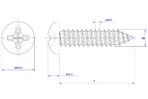 Cross-Recessed-Pan-Head-Self-Tapping-Screw-M2X4