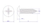 Cross-Recessed-Truss-Head-Self-Tapping-Screw-M3.9X13