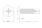 Cross-Recessed-Truss-Head-Self-Tapping-Screw-M4X18