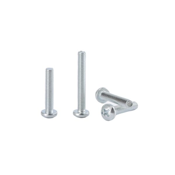 Cross-recess-pan-head-screw-White-zinc-1