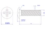 Crosss-recessed-mushroom-screw-M2.5X12