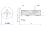 Crosss-recessed-mushroom-screw-M4X16