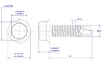 Hex-Flange-Self-Drilling-Screw-M3.9X32