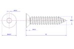 Hex-socket-countersunk-Self-Tapping-Screw-M2.3X12