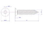 Hex-socket-countersunk-Self-Tapping-Screw-M2X14