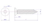 Hex-socket-countersunk-Self-Tapping-Screw-M2X5