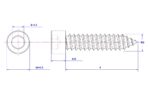 Hexagon-socket-cap-head-Self-Tapping-Screw-M2X4