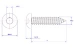 Hexagon-socket-pan-head-self-tapping-screw-M2.6X5
