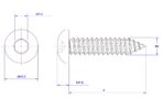 Hexagon-socket-pan-head-self-tapping-screw-M2X5