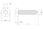 Hexagon-socket-pan-head-self-tapping-screw-M3.5X20