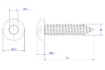 Hexagon-socket-pan-head-self-tapping-screw-M4X20