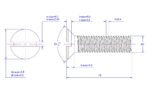 Slotted-countersunk-flat-head-screw-M2X18