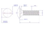 Slotted-countersunk-flat-head-screw-M5X10