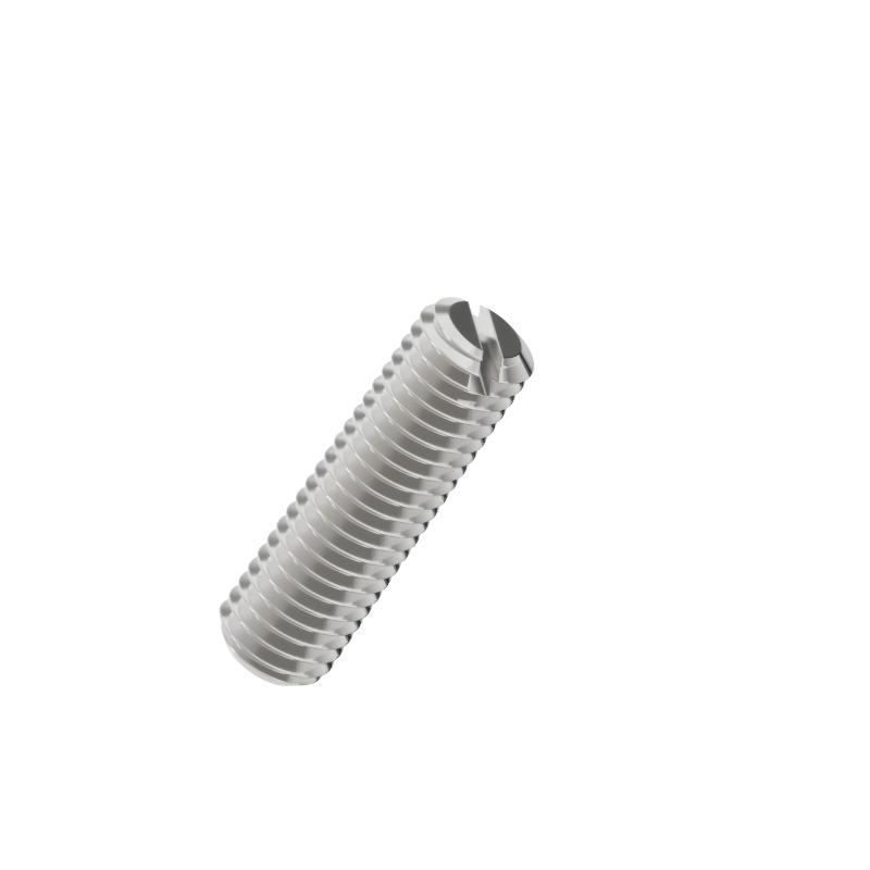 Slotted set screw with flat point -304 Slotted-set-screw-with-flat-point-304