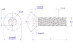Tamper-resistant-Torx-countersunk-screw-M2.5X10