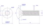 Torx-countersunk-screw-M2X16