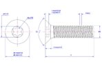 Torx-countersunk-screw-M2X3
