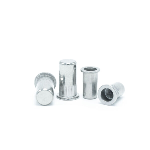 Flat-Head-Knurled-Blind-Hole-Riveted-Nut-white-1