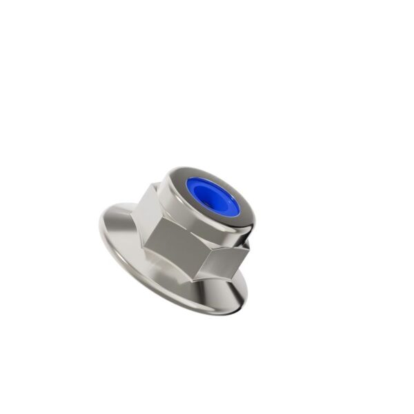 Hexagonal-Flanged-Nylon-Lock-Nut-nickle