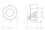 Hexagonal-Nylon-Lock-Nut-M4