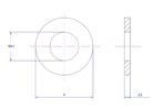 Plain washer-304-M2.5X6X0.5