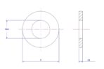 Plain washer-304-M2.5X8X0.8