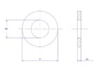 Plain washer-304-M2X8X0.8