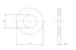 Plain washer-304-M5X14X1.2
